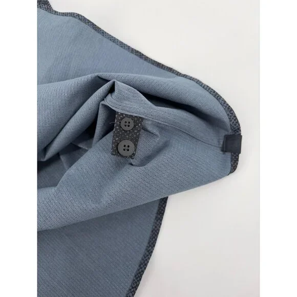 Lululemon Mens XXL Airing Easy Long Sleeve Shirt Button Up Pixel Blue Classic - Picture 6 of 8